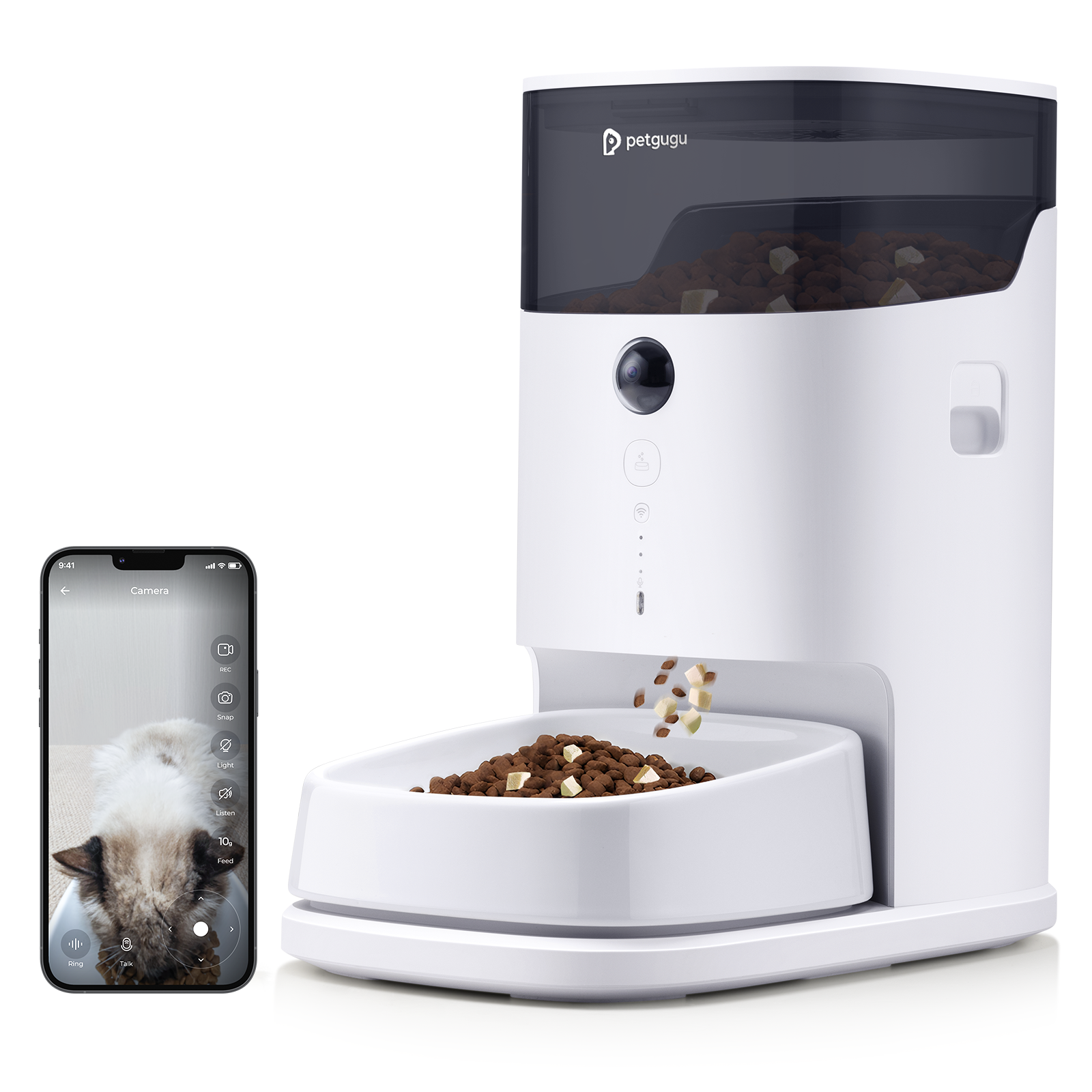 PETGUGU 猫用 スマートペット用自動給水器 アプリ付き 2L Amazon | PETGUGU 猫用 スマートペット用自動給水器 アプリ付き